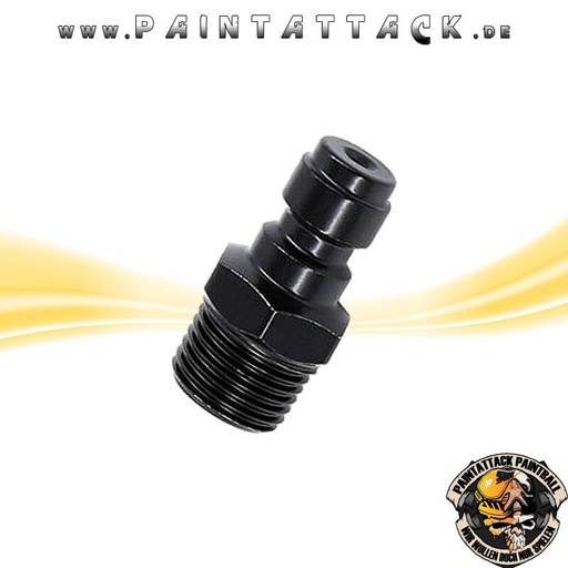 [3622] HP Füllnippel SCHWARZ Standard AA Style für Paintball HP Regulatoren