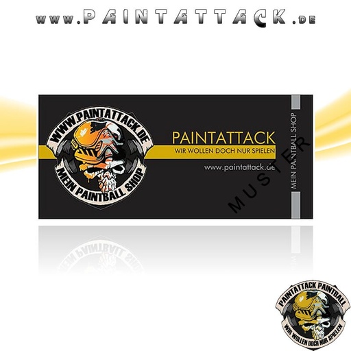 [2680] Paintattack Paintball Gutschein / Geschenkgutschein 5,00€ - Motiv 1
