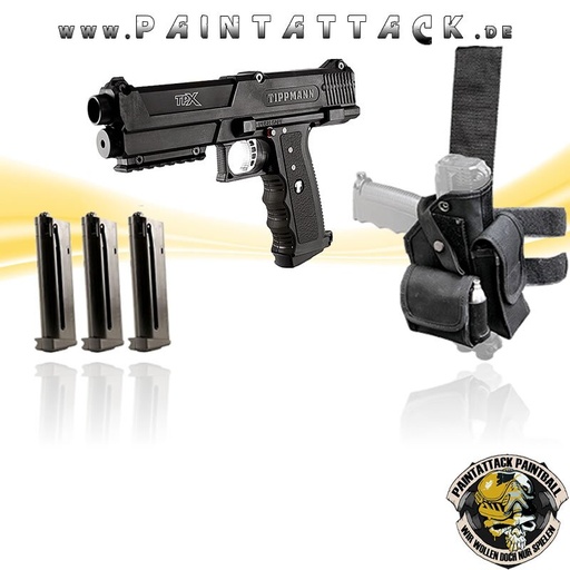 [2554] Tippmann TPX / TiPX Pistole V2 Deluxe Kit - SCHWARZ
