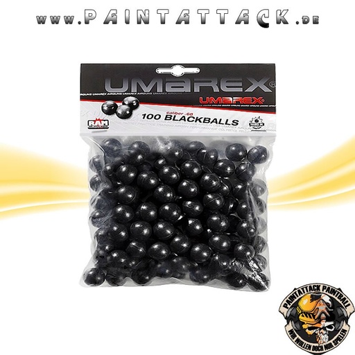 [1292] UMAREX - Rubberballs / Powerballs - Trainingsgeschosse Hartgummigeschosse - 100 Stück -  Kaliber 68